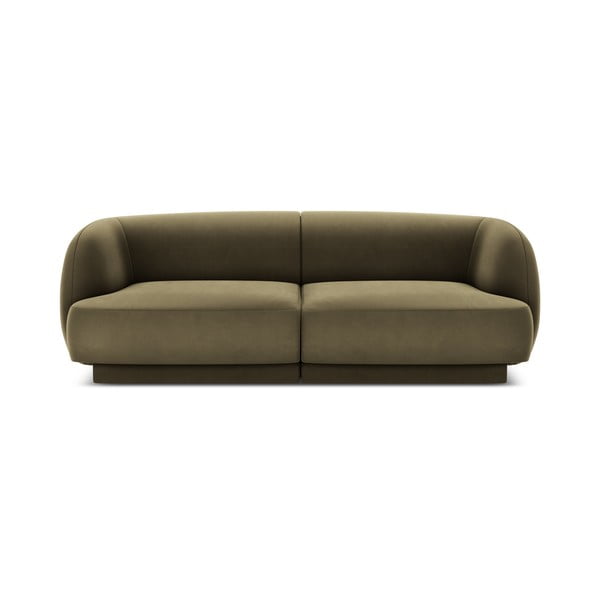Zelena baršunasta sofa 184 cm Miley  – Micadoni Home
