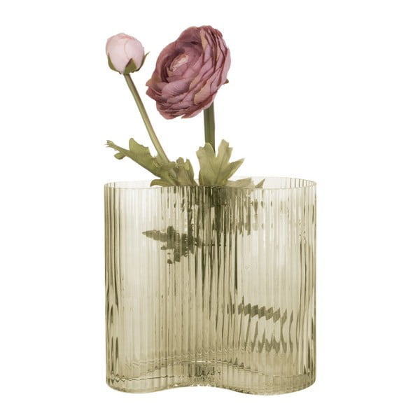 Zelena staklena vaza PT LIVING Wave, visina 18 cm-image-4