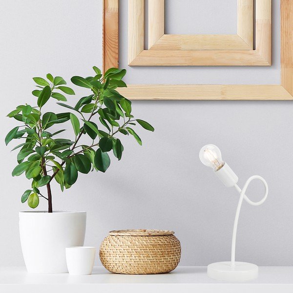Bijela stolna lampa - LAMKUR-image-1