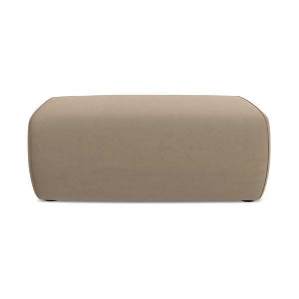 Svjetlo smeđi baršunast tabure Kapua – Makamii