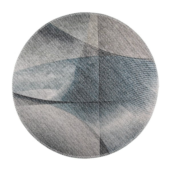 Svijetlo sivi perivi okrugli tepih ø 100 cm – Vitaus