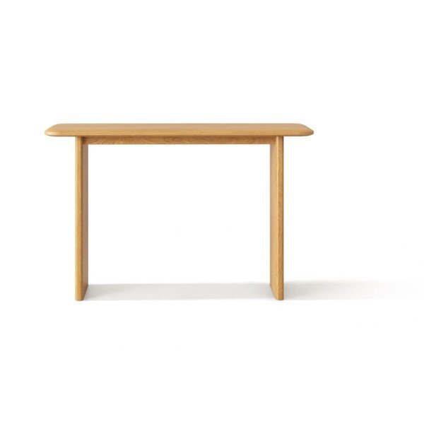 Pomoćni stol od punog hrasta u prirodnoj boji 40x120 cm Charlotte – Micadoni -image-1