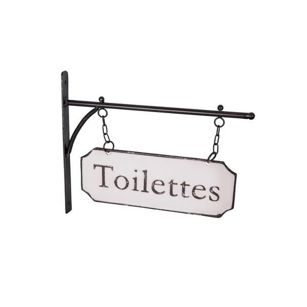 Metalni ukrasni znak 33x26,5 cm Toilettes – Antic Line