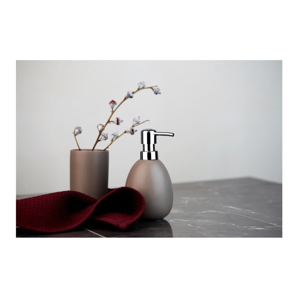 Smeđa keramička čaša za četkice za zube Wenko Polaris-image-1