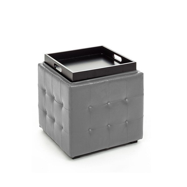Sivi pouf s prostorom za odlaganje Tomasucci Case-image-2