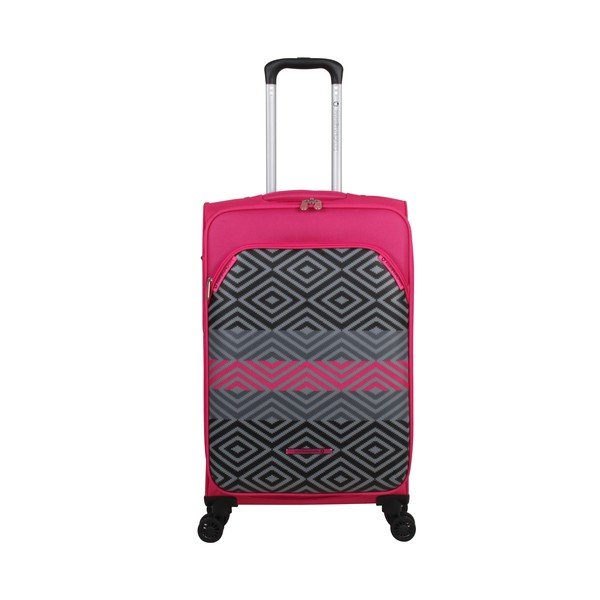 Set od tri kofera na četiri kotača boje magente Lulucastagnette Peruana-image-4