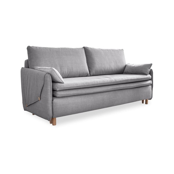 Svijetlo siva sklopiva sofa 207 cm Simon – Miuform