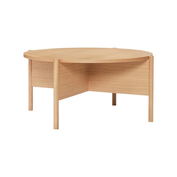 Okrugli stolić za kavu u dekoru hrasta u prirodnoj boji ø 86 cm Heritage – Hübsch