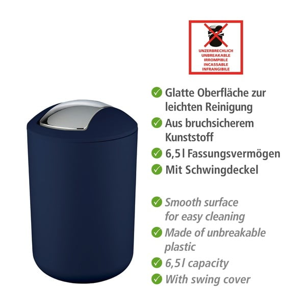 Tamnoplava kanta za otpatke Wenkoo Brasil Dark Blue L-image-2