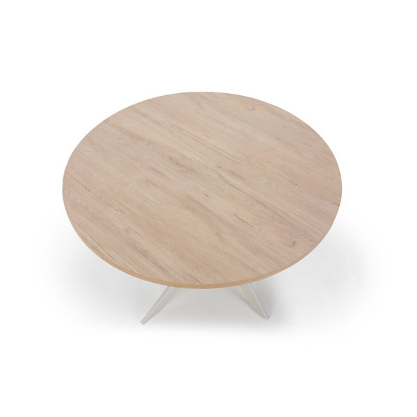 Okrugao blagovaonski stol s pločom stola u dekoru hrasta ø 120 cm Ther – Marckeric-image-3