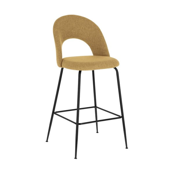 Senf žute barske stolice u setu 4 kom (visine sjedala 63 cm) Mahalia – Kave Home