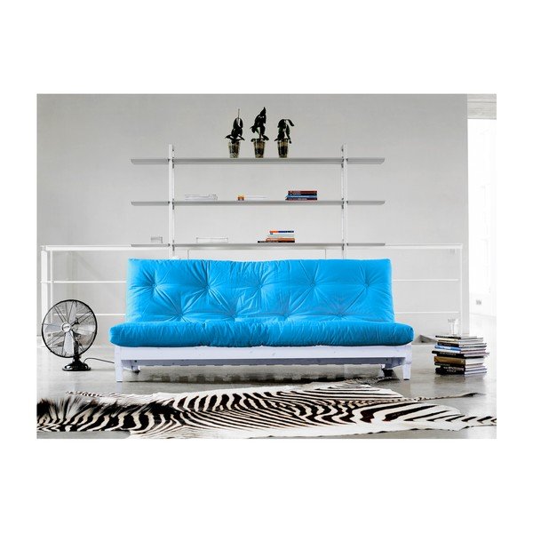 Sofa na razvlačenje Karup Fresh White / Horizon Blue-image-2