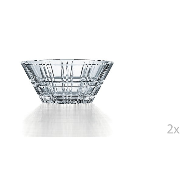 Set od 2 kristalne zdjele Nachtmann Square Bowl Set, 15 cm