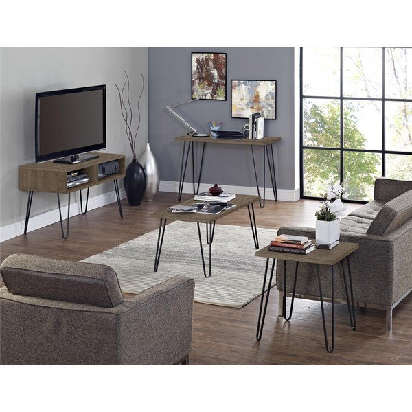 TV komoda u dekoru oraha u prirodnoj boji 107x63 cm Owen – Støraa-image-3