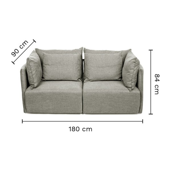 Krem sofa 190 cm Dune - TemaHome-image-4