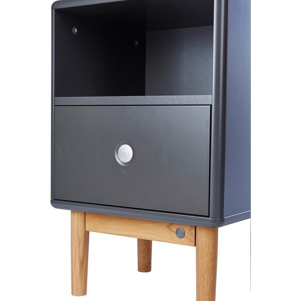 Antracitno sivi noćni ormarić Color Box – Tom Tailor-image-1