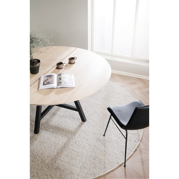 Okrugli blagovaonski stol s pločom u dekoru hrasta 150x150 cm Carradale - Rowico-image-2