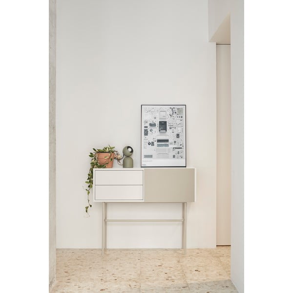 Bež/krem pomoćni stol 35x110 cm Nube – Teulat-image-1