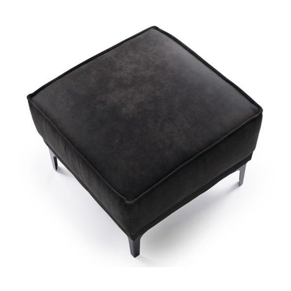 Antracitno sivi tabure od imitacije kože Copenhagen – Scandic-image-3