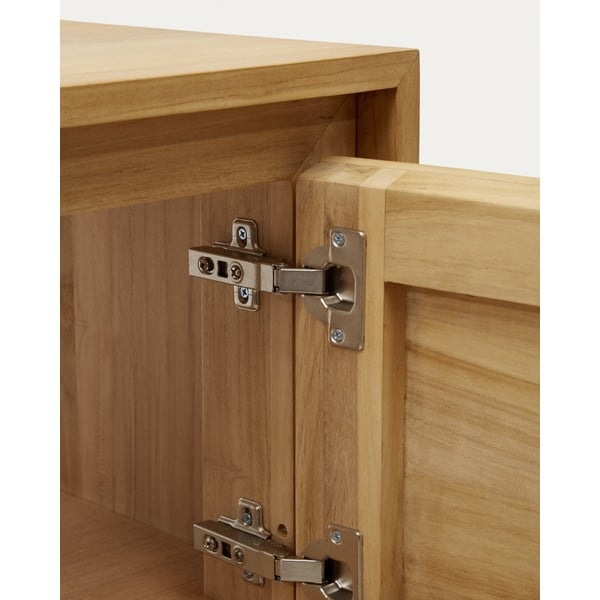 Nizak/zidni ormarić za ispod umivaonika od masivne tikovine u prirodnoj boji 120x40 cm Yenit – Kave Home-image-4