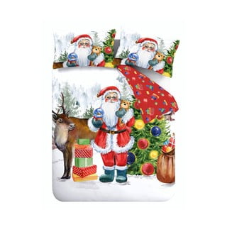 Posteljina za bračni krevet 200x200 cm Retro Santa – Catherine Lansfield