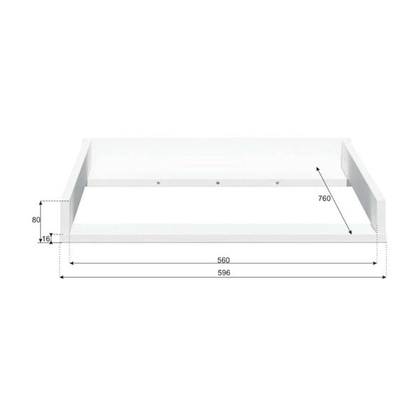 Bijeli nastavak za presvlačenje za komodu BELLAMY Lotta-image-2