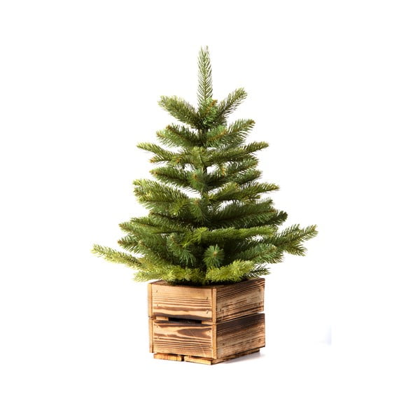 Umjetno božićno drvce u drvenoj posudi Dakls, visine 65 cm
