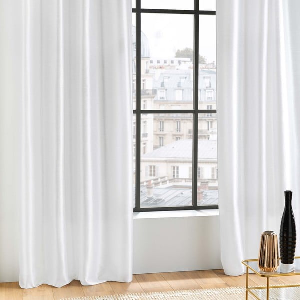 Bijela satenska zavjesa 140x240 cm Shana – douceur d'intérieur-image-2