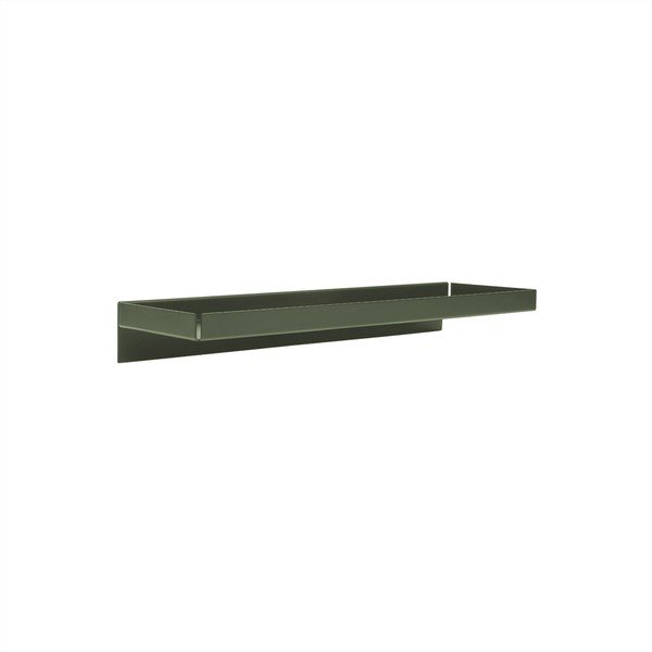 Tamno zelena metalna polica 50 cm Bakku – OYOY Living Design