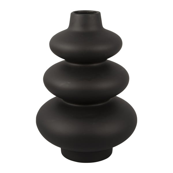 Crna keramička vaza Karlsson Circles, visina 28,5 cm