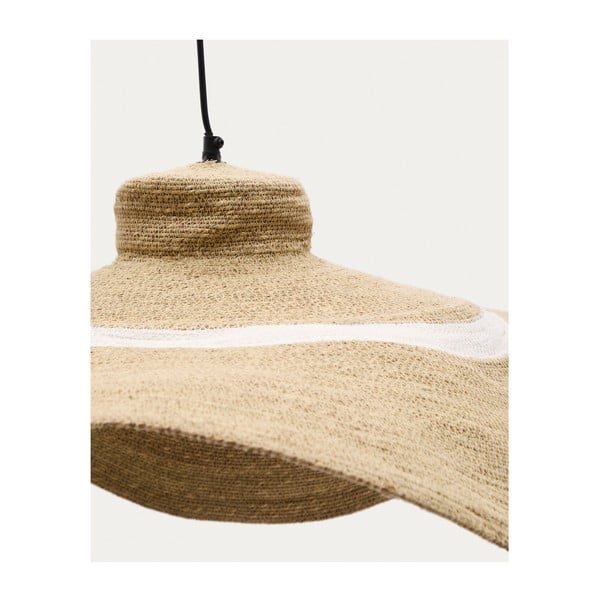 Viseća svjetiljka u prirodnoj boji sa sjenilom od morske trave ø 90 cm Albenya – Kave Home-image-2