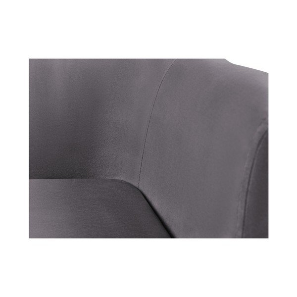 Grafitno siva sofa od baršuna Kooko Home Glam, 125 cm-image-3