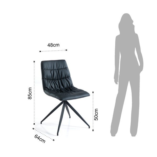 Set od 2 crne blagovaonske stolice Tomasucci Chiara-image-3