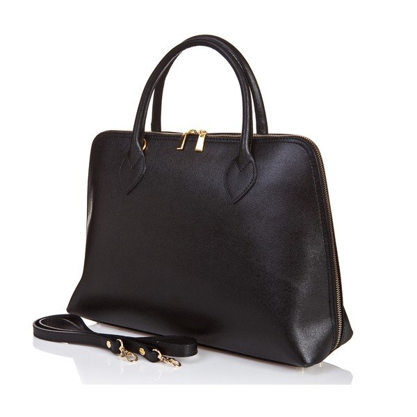 Crna kožna torba Massimo Castelli Liana-image-2