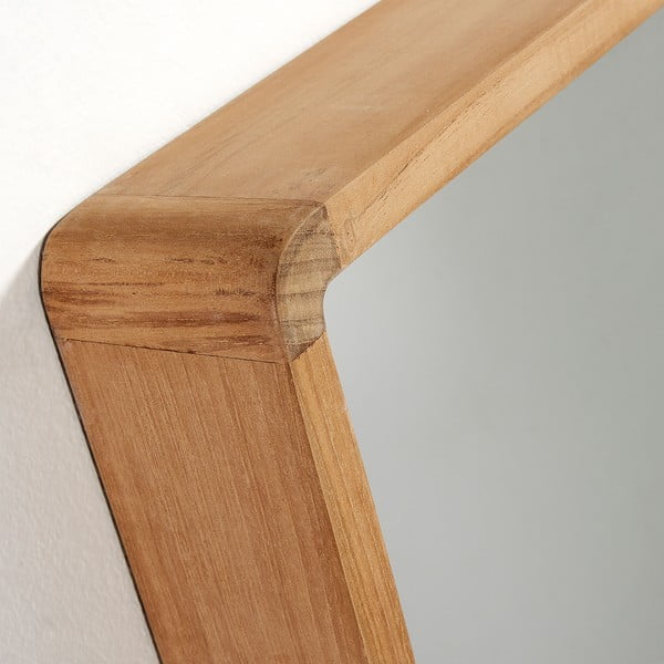 Ogledalo od tikovine Kave Home Sunday, 80 x 65 cm-image-1