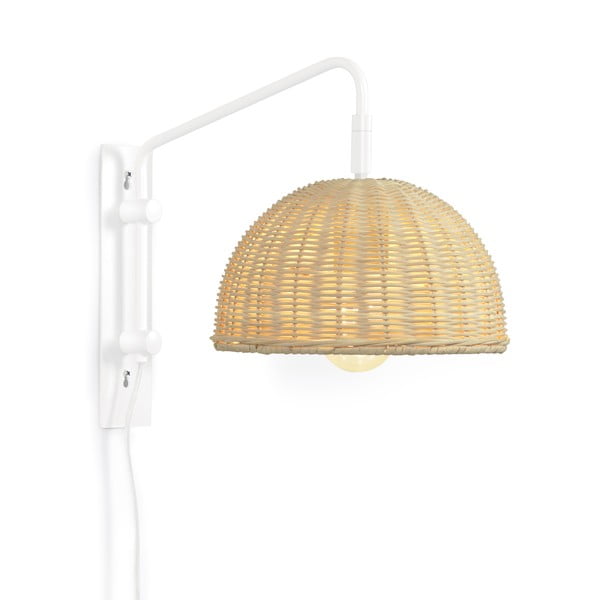 Zidna lampa od ratana u prirodnoj boji ø 23 cm Damila - Kave Home