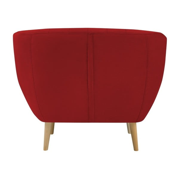 Crvena baršunasta fotelja Mazzini Sofas Sardaigne-image-4
