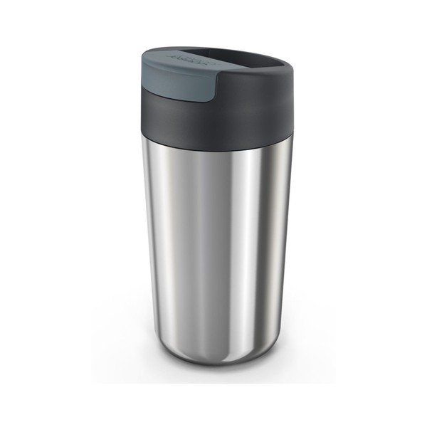 Tamno plava/u sjajno srebrnoj boji putna šalica 450 ml Sipp – Joseph Joseph