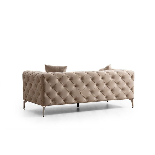 Bež baršunasti sofa 197 cm Como – Balcab Home-image-2