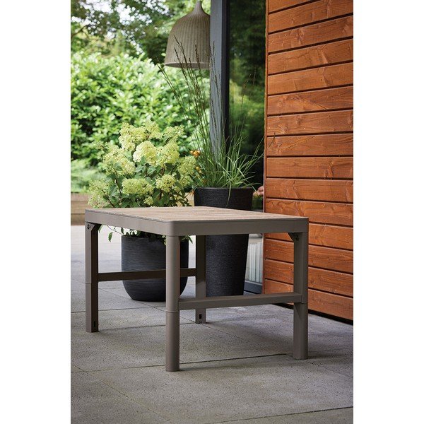 Vrtni stolić za kavu u dekoru oraha 71,5x116 cm Lyon – Keter-image-4