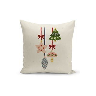 Bež božićna ukrasna jastučnica Kate Louise Christmas Noel, 43 x 43 cm