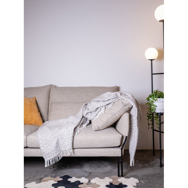 Svijetlosiva deka Euromant Leopard, 140 x 180 cm-image-1