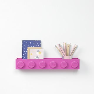 Dječja ružičasta zidna polica LEGO® Sleek