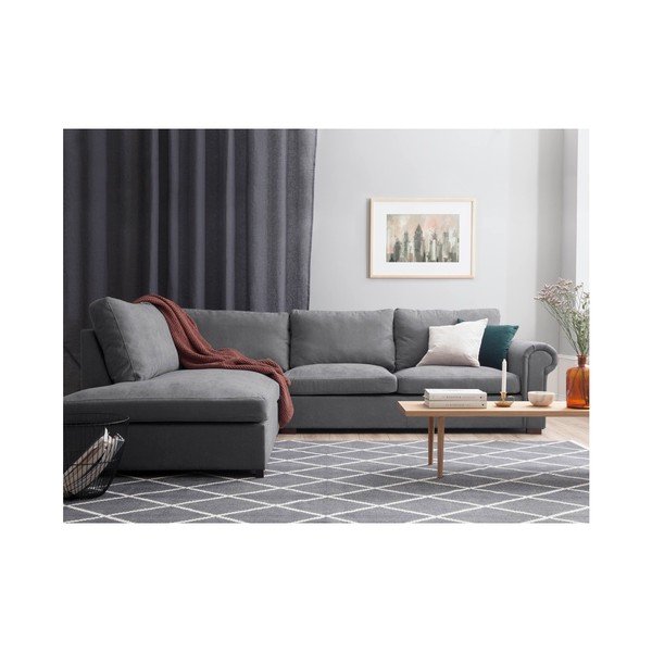 Siva kutna garnitura Windsor & Co Sofas Hermes, lijevi kut-image-2