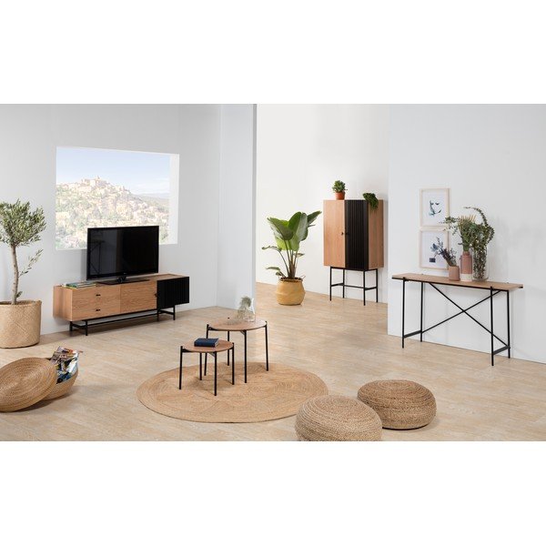 Set s 2 stolića za odlaganje s detaljima od drveta Marckeric Piera-image-1