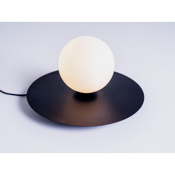 Crna stolna lampa sa staklenim sjenilom (visina 17 cm) Skiva Ball – CustomForm-image-2