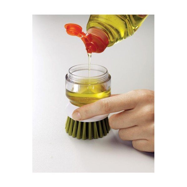 Zelena Palm četka za ribanje s posudom za sredstvo postoljem i Joseph Josepha-image-3