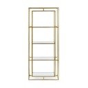 Željezna biblioteka u zlatnoj boji 68x172,5x28 cm Elenor – Bizzotto