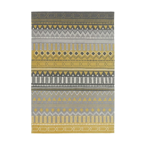 Žuti tepih Asiatic Carpets Tribal Mix, 160 x 230 cm
