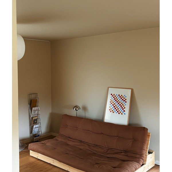 Ružičasta sklopiva sofa od samta 196 cm Base – Karup Design-image-1